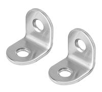 Puthernm 20 Piezas de Acero Inoxidable L Soporte de la Esquina Junta Abrazadera del Soporte de áNgulo Recto en Forma de L Soporte de las Juntas de FijacióN de la Esquina