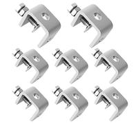 Puthernm Abrazaderas en C PequeñAs, Abrazaderas en C de Servicio Pesado de Acero Inoxidable con Apertura de Mordaza Estable y DiseñO de en I, Rango de SujecióN de 16-25 Mm