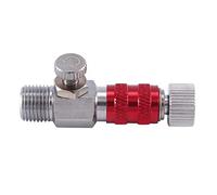 Puthernm Adaptador de Ajuste de Control de Aire de LiberacióN RáPida para AeróGrafo Herramienta de VáLvula de Ajuste de ConexióN de Manguera Roscada de 1/8 Pulgadas SD-405R