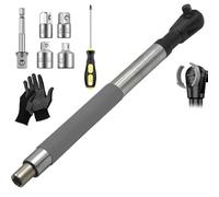 Puthernm Adaptador de Taladro Eléctrico de 1/2 Pulgada de Exención de 1/2 Pulgada, 4 Adaptadores de Conversión para Espacios Apretados