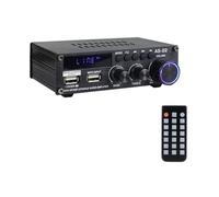 Puthernm Amplificador Digital HiFi AS22 30Wx2 Amplificador Digital Bluetooth de 2.0 Canales Receptor Amplificador de Audio para el Hogar del Automóvil Enchufe Europeo