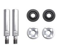 Puthernm Biela de ExtensióN de Amoladora Angular, Eje de ExtensióN de Pulidora Rotativa de Rosca M10 con Tuerca de Bloqueo de de 4 Piezas