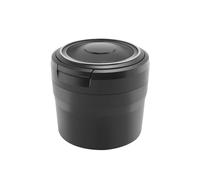 Puthernm Cenicero PortáTil con Luz LED del AutomóVil Cenicero de Pitillo Cenicero para Autos Ceniceros Sin Humo Accesorios para Autos, Negro