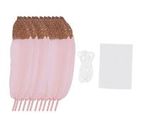 Puthernm Guirnalda de Plumas Rosa Pendon de Pluma Suave sumergida Brillo para Dormitorio Decoraciones tipicas Bohemias Decoracion de Ducha de Nupcial Boda Tema Rosa