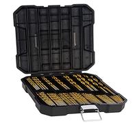 Puthernm Juego de Brocas de Metal de Titanio para Acero, Madera, PláStico, Cobre, Aluminio con Estuche de Almacenamiento, 1/16 Pulgadas-3/8 Pulgadas, 99 Piezas