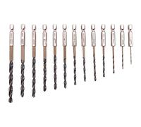 Puthernm Juego de Brocas MéTricas de Cobalto de VáStago Hexagonal de 13 Piezas Brocas Hexagonales de Destornillador de HSS de Cambio RáPido para Metal