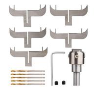 Puthernm Juego de Fresas para CarpinteríA, Pulsera con Hoja Circular, Herramienta de PerforacióN de Madera para Bricolaje, Adecuada para MáQuinas Herramienta CNC.