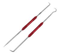 Puthernm Juego de Raspador de Doble Punta de Metal con Gancho y Ganzúa, Herramienta de Marcado Puntiagudo de 45 y 90 Grados para Carpinteros y Mecánicos.