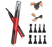 Puthernm Lijadora, Mini Lijadora de Pluma, Pluma de Lijado Eléctrica de Carga Rápida USB, Pluma Lijadora Portátil para Lijado Pequeño, Bricolaje