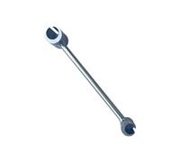 Puthernm Llave de Ajuste de Bisagras Llave de Gancho de Doble Extremo Llave Inglesa para Herramientas Manuales de Perno Redondo Herramientas de Llave Ajustable 19 mm + 25 mm