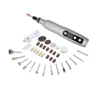 Puthernm Mini Kit de Herramientas Rotativas InaláMbricas, Herramienta Rotativa EléCtrica Multiusos de 5 Velocidades de 3,7 V para Lijar, Pulir, Perforar, Manualidades