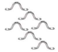 Puthernm Pack de 6 Acero Inoxidable Bimini Top CojíN del Ojo, Correas de los Ojos, Amarre, Kayak Cubierta Loops, Amarre de Anchor Point, Lazo del Lacayo para Aparejo de Canoa Kayak