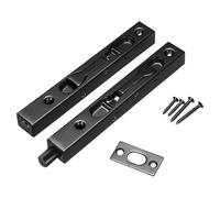 Puthernm Pernos de Puerta de 6 Pcs 6 Pulgadas Bloqueo de la Puerta de Seguridad Ocultada para Madera Compuesta Doble Puerta Ficticia para Puertas Francesas, Puertas Compuestas, Puertas de Madera