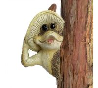 Puthernm Silencio Rana Árbol Mirador Jardín Árbol Esculturas Árbol Al Aire Libre Cara Jardín Árbol Hugger Estatua Interior Exterior Patio C