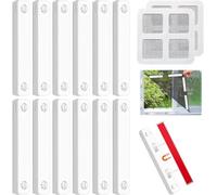 Puthernm Tiras Magnéticas Autoadhesivas Universales de 12 Piezas con Imán Fuerte para Fijar Pantallas de de Cortina.