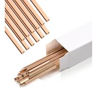 Puthernm Varilla de Soldadura de Aleación de Cobre de 40 Varillas para Soldadura Industrial Adecuada para Aire Acondicionado, Refrigerador, Almacenamiento en Frío, HVAC