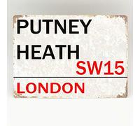 Putney Heath - Placa de pared, diseño retro de Londres, 20 x 30 cm