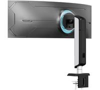 PUTORSEN Soporte de Monitor para Pantallas de 17 a 49 Pulgadas, Soporte de Brazo para un Monitor Soporta 2~18 kg, Ajuste de Altura sin Esfuerzo con inclinación, Giro y rotación, VESA 75/100 mm