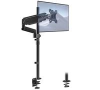 PUTORSEN Soporte para monitor 1 monitor para pantalla de 17 a 32 pulgadas, soporte de escritorio de 31,5 pulgadas (barra de 88,7 cm), barra de resorte mecánico incorporada, altura ajustable