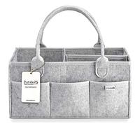 PUTSKA Cesta organizadora para bebé - Organizador de pañales para cambiador, esenciales para recién nacidos, regalos de baby shower y lista de nacimiento, ideal para niño o niña