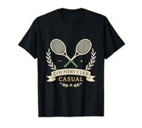 Putt and Proper Country Club Raquetas Retro Casual Estética Camiseta