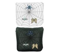 Putter - Mallet Cuadrado Golf | Bordado Araña con Cierre Magnético Firme, Cubierta Impermeable | Compatible con Taylormade Spider X EX Tour, Jugadores Aficionados