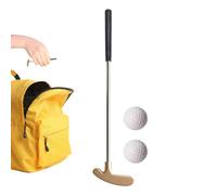 Putter para palo de golf, cabeza de aleación de zinc con eje de acero inoxidable, palo de golf portátil con mango TPR, putter de 2 vías, acero inoxidable, accesorio de golf para escuela, estudio