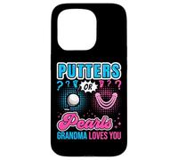 Putters or Pearls Grandma Loves You Baby revela el género del golf Carcasa para iPhone 15 Pro
