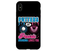 Putters or Pearls Grandma Loves You Baby revela el género del golf Carcasa para iPhone XS Max