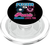 Putters or Pearls Grandma Loves You Baby revela el género del golf PopSockets PopGrip para MagSafe