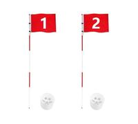 Putting Green Flagstick - 5-Section We | Flagstick with Hole Cup For Driving Range and Professionals, Weatherproof Flag For Training, Durable; Perfect For Professional Practice and Outdoor Use