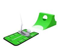 Puttster Golf Putting Sistema de Entrenamiento por GoSports - Perfecciona Tus Putts Cortos con Sistema de Retorno de rampa, Uso en Interiores o Exteriores