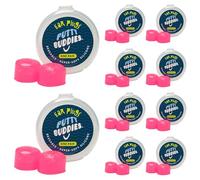 Putty Buddies Tapones de oído de natación súper suaves y cómodas para niños (bloque de agua) 10 pares Magenta