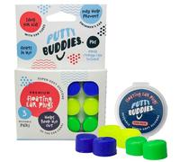 Putty Buddies Tapones flotantes de oídos para para Nadar y bañarse (inventados por un médico y Bloque de Agua) (3 Pares) Un tamaño Verde y Amarillo