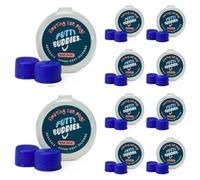 Putty Buddies Tapones flotantes para nadar y bañarse (inventado por un médico) mantienen el agua fuera (10 pares) Azul