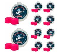 Putty Buddies Tapones flotantes para nadar y bañarse (inventado por un médico) mantienen el agua fuera (10 pares) Rosa caliente