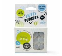 Putty Buddies Tapones originales de natación para los oídos, tapones moldeables supersuaves, bloquean el agua, cómodos, ideales para niños, paquete de 3 pares (transparentes)