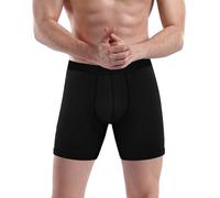 PUTUO Calzoncillo Bóxer de Bambú para Hombre: Ropa Interior Largos Transpirable Anti-Rozaduras y Sin Etiquetas Oficina, Ejercicio y Uso Diario Tallas S-4XL Pack 1