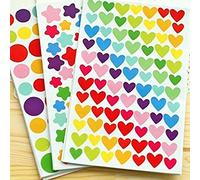 PuTwo - etiqueta autoadhesiva para esquinas de montaje de fotos, 18 unidades, 1200 pegatinas, DYI accesorios, papel, 18.6 x 9.6 x 0.2 cm, colores variados