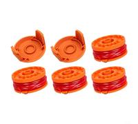 Puupaa 4 bobinas de bobina, bobinas de repuesto para WORX WG105 a WG124, línea de nailon de 1.6 mm (A)
