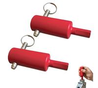 Puupaa Adaptador de taladro de remolque para pernos de mango de 1 pulgada, herramienta de mango de manivela de acero resistente para volcado, plataforma plana y remolques, compatible con taladros de 1