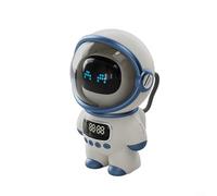 Puupaa Altavoz robot inteligente AI con BT 5.1 EDR y radio FM, salida de audio de 6 W, batería de 1800 mAh, asistente de voz interactivo, blanco (blanco)