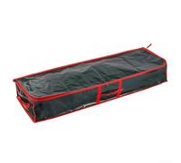 Puupaa Caja de almacenamiento para envolver con temática navideña, organizador grande debajo de la cama, 104 x 36 x 16 cm, contenedor para envoltorios de vacaciones y accesorios de temporada (B)