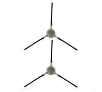Puupaa Cepillos laterales para Lefant M213/M213S/M330 Pro/M310 Ultra/M2 Pro/M3 Gen2/Max para OKP Life K2/K3/K4/K5, kit de repuesto de aspiradora de limpieza de bordes de esquina de nailon (2 piezas)