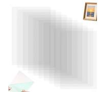 Puupaa Hojas de acetato transparente para hacer tarjetas, álbumes de recortes, plantillas y manualidades, película de plástico reutilizable y cortable de 4.3 x 6.3 pulgadas para lámina en caliente y