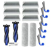 Puupaa Kit de accesorios para ECOVACS para Deebot X12 OmniCyclone/X12 Pro para Omni / X12 Pro / X12 / T90 para aspiradora Omni Robot, 4 cepillos principales, 6 cepillos laterales, 6 filtros HEPA