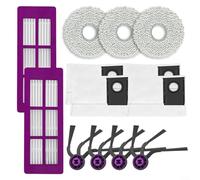 Puupaa | para Eureka J15 Max Ultra Auto Vaciado Robot Partes de Aspiradora Kit con Filtros Mopa Paños Bolsas de Polvo Cepillos Laterales