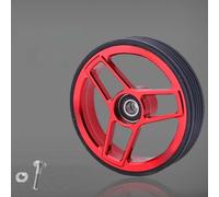 Puupaa Ruedas de aleación de aluminio de doble pilin de 68 mm de cuerpo ancho para bicicletas plegables Brompton, compatibles con carrito de bicicleta (rojo)