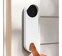 PUUUCI Funda de silicona para Google Nest Hello Doorbell (batería) 2021 - Funda protectora resistente a la intemperie para timbre de puerta Nest (blanco)