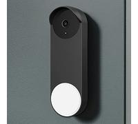 PUUUCI Funda de Silicona para Google Nest Hello Doorbell (Cableada, 2ª generación) 2022, Funda Protectora Resistente a la Intemperie, Funda de Silicona para Timbre Nest Doorbell (Negro)
